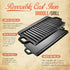Cast Iron Griddle Plate 13 x 8 inch | Reversible Cast Iron Grill / Griddle Pan | Double Sided Stove Top Griddle On Single Burner | Pre-Seasoned Small Cast Iron Griddle 1 Piece