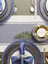 DII Dobby Stripe Woven Table Runner, 13x108-inch, French Blue