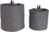 Bigso Soft Around Hanging Storage Basket/Hamper, Large, Grey