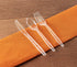 Clear Plastic Cutlery | Heavy Duty & Solid Disposable Silverware Utensils Set | Perfect for Weddings, Buffets, Luncheon & More | 180 Forks, 120 Spoons & 60 Knives Combo Pack | 360 Count