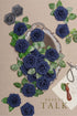Breeze Talk Artificial Flowers Navy Blue Roses 25pcs Realistic Fake Roses w/Stem for DIY Wedding Bouquets Centerpieces Arrangements Party Baby Shower Home Decorations