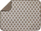 S&T INC. Absorbent, Reversible XL Microfiber Dish Drying Mat for Kitchen, 18 Inch x 24 Inch, Taupe Trellis