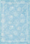 Brumlow Mills Beach and Ocean Area Rug for Living or Bedroom Carpet, Dining or Kitchen Rug, Deck, Patio or Home Decor, 3'4" x 5', Aqua Blue Seas the Day Seashells