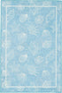 Brumlow Mills Beach and Ocean Area Rug for Living or Bedroom Carpet, Dining or Kitchen Rug, Deck, Patio or Home Decor, 3'4" x 5', Aqua Blue Seas the Day Seashells