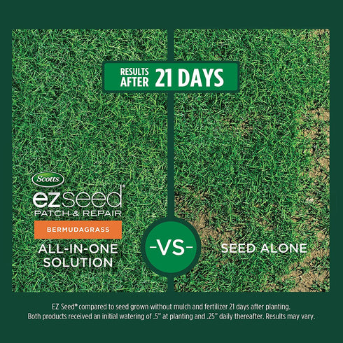 Scotts EZ Seed Patch and Repair Tall Fescue Lawns, 3.75 lb. - Combination Mulch, Seed, and Fertilizer - Tackifier Reduces Seed Wash-Away - Mix Covers up to 85 sq. ft.