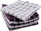 DII Basic Terry Collection Windowpane Dishcloth Set, 12x12, Eggplant, 6 Piece