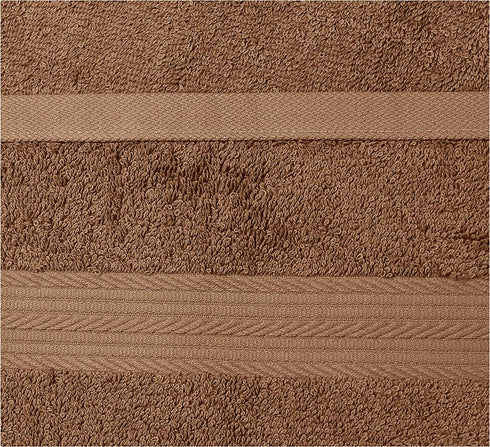 Amazon Basics Fade-Resistant Cotton Hand Towel - 6-Pack, Acorn