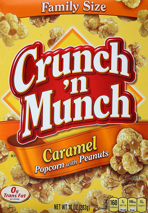 Crunch 'n Munch Caramel Popcorn With Peanuts, 10 oz