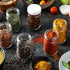 Small Glass Mason Jars 4 Ounce Mini Jars Full-Width Mouth, BPA Free Plastic Airtight Lid, For Jam, Jelly, Dressings, baby food, Crafts, Spices, Food Storage, Wedding favors, Decorating Jar (24 Pack)