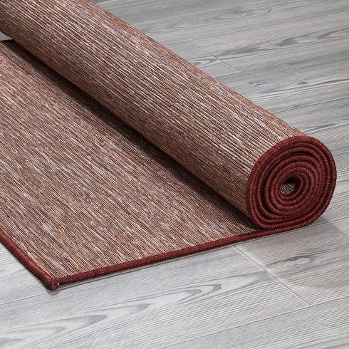 Sweet Home Stores Reversible Indoor/Outdoor Runner Rug, 2' x 5', Red