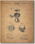 Billiards Patent Wall Art Prints - Set of 6 Vintage Pool Historical Photos