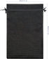 Ankirol 100pcs Sheer Organza Favor Bags 8 X 12" Large Organza Drawstring Bags (black)