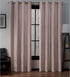 Exclusive Home Curtains Loha Linen Grommet Top Curtain Panel Pair, 54x84, Blush