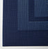 DII PVC Tabletop Collection Woven Indoor/Outdoor, Placemat Set, 13x17.25, Nautical Blue, 6 Piece