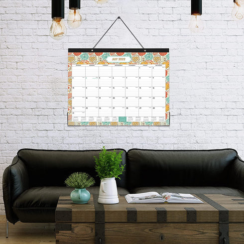 Desk Calendar 2022 - Large Desk Calendar 22" x 17" ,18 Month Wall Calendar, July 2021 - December 2022, Monthly Calendar with Large Ruled Blocks, Thick Paper with Corner Protectors, Best Desk Calendar for Organizing