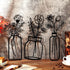 Hotop 3 Pieces Metal Vase Flowers Wall Art Flower in Vase Hanging Iron Wall Decoration Vase Flowers Interior Decor Natural Themed Metal Wall Art for Home Indoor and Outdoor Lovers