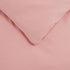 CloverForty Bedding Duvet Cover 3 Pieces Set - Super Soft Double Brushed Light-Weight Microfiber Comforter Cover with Zipper Closure and 2 Pillow Sham, Pink - King 104" X 90"