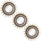 Small Round Mirrors for Wall Decor Set of 3, Gold Brushed Wall Decorations for Living Room, Bedroom & Bathroom (MS009)