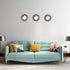 Small Round Mirrors for Wall Decor Set of 3, Gold Brushed Wall Decorations for Living Room, Bedroom & Bathroom (MS009)