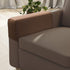 Zenna Home, Chocolate Pixel 2-Piece Stretch Furniture Arm Covers Armrest Protectors