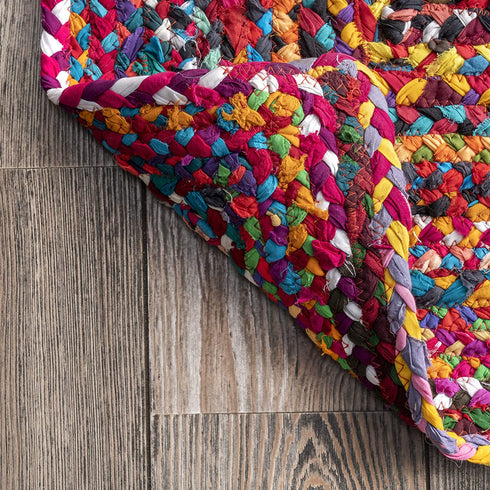 nuLOOM Tammara Hand Braided Accent Rug, 2 ft x 3 ft, Multi