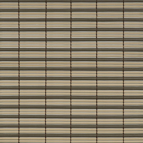 Achim Home Furnishings Vinyl Roll-Up Blind Cordless Veranda, 30" x 72", Cocoa/Almond