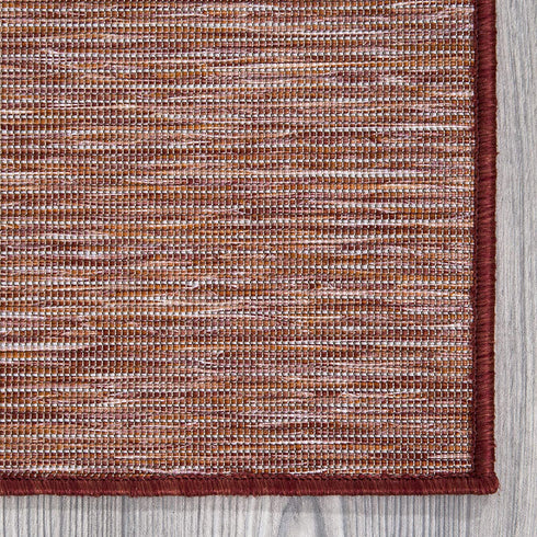 Sweet Home Stores Reversible Indoor/Outdoor Runner Rug, 2' x 5', Red
