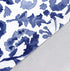 DriftAway Julia Watercolor Blooming Flower Floral Lined Thermal Insulated Window Curtain Valance Rod Pocket 52 Inch by 18 Inch Plus 2 Inch Header Navy 1 Pack