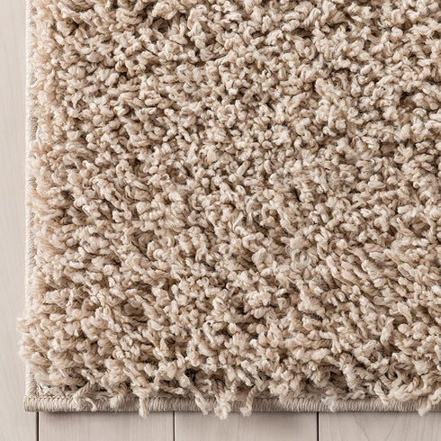 Well Woven Elle Basics | Emerson Shag Beige | Textured Mat Rug 2x4 (2'3" x 3'11")