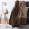 Amazon Basics Fuzzy, Micro Plush Fleece Blanket, All Seasons -Twin, Brown