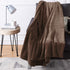 Amazon Basics Fuzzy, Micro Plush Fleece Blanket, All Seasons -Twin, Brown