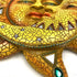 George S. Chen Imports Polyresin Orange Mosaic Face Sun with Yellow Mosaic Moon, 13"