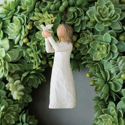 Willow Tree Soar Ornament, Sculpted Hand-Painted Figure