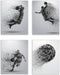 Summit Designs Basketball Wall Art Prints - Particle Silhouette Set of 4 (8x10) Unframed Poster Photos - Bedroom - Man Cave Decor