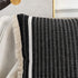 OJIA Modern Throw Pillow Cover with Tassels, Decorative Liana Fringe Accent Cushion Case, Farmhouse Woven Pillowcase for Sofa Chair Couch Bed Decor (Square 18 Inches, Black)