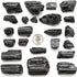 KALIFANO Black Tourmaline Bundle with Calming and Purification Energy - AAA+ Grade Brazilian Turmalina Negra Schorl Reiki Healing Crystal Used for Protection and Security (Information Card Included)