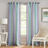 Achim Home Furnishings SPPN84LI06 Spectrum Rod Pocket Window Curtain Panel, 50" x 84", Lilac/Turquoise