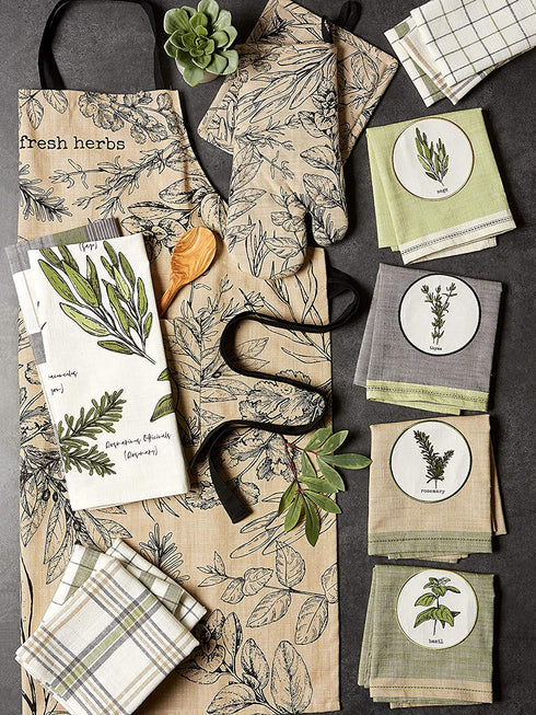 DII Fresh Herbs Collection Kitchen Set, 4 Piece