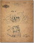Harley Davidson Patent Prints (8 inches x 10 inches - Set of 6 Prints)