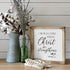 I Can Do All Things Through Christ Wall Art Sign 12x12 Inch - Christian Wall Art, Bible Verse Wall Decor, Scripture Wall Art, Philippians 4 13 Wall Decor, Wooden Bible Verse Sign, Farmhouse Wall Decor