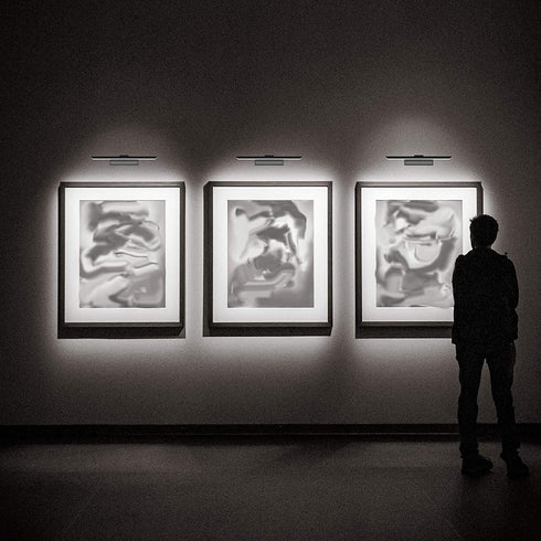 Westek BL-PL16-N Wireless Battery Operated LED Picture Light with Remote, Dimmable, 16 in, Satin Nickel