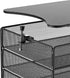 Safco Products Onyx Mesh 4-Tray Underdesk Hanging Organizer 3242BL, Black Powder Coat Finish, Durable Steel Mesh Construction