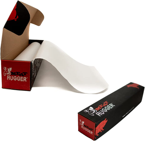White Butcher Paper Dispenser Box (17.25 Inch by 175 Feet Roll) - Food Grade Meat Packing and Wrapping Paper, Unbleached and Uncoated