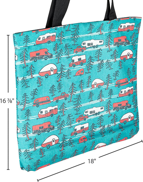 Camco Life is Better at The Campsite Canvas Tote Magnetic Closure (53269)