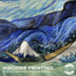 Spanker Space Van Gogh Starry Night and Japanese The Great Wave Painting Artistic Tapestry 48 x 60 Inches with Hanging Accessories for Home Dorm Wall Art Decor
