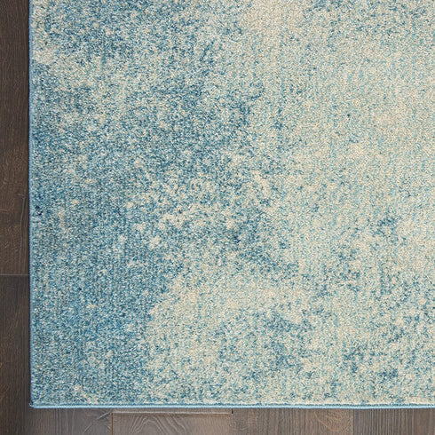Nourison Passion Bohemian Abstract Navy/Light Blue 1'10" x 2'10" Area Rug, (2' x 3')