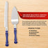 Homi Styles Cake Knife and Server - Wedding Cake Knife Set - Serving Set for Receptions, Birthdays - Cake Cutting Set - Match the Color to Your Event Theme - Cake Knife and Cutter (Blue)