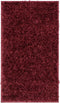 Well Woven Elle Basics | Emerson Shag Deep Red | Textured Mat Rug 2x4 (2'3" x 3'11")
