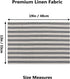 Home Brilliant Farmhouse Placemats Set of 6 Heat Resistant Dining Table Mats for Kitchen Table, 13 x 19 inches, Stripes, Grey and Beige