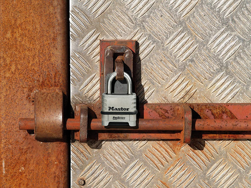 Master Lock 1174D Padlock, 1.5" x 2.2" x 3", Stainless Steel